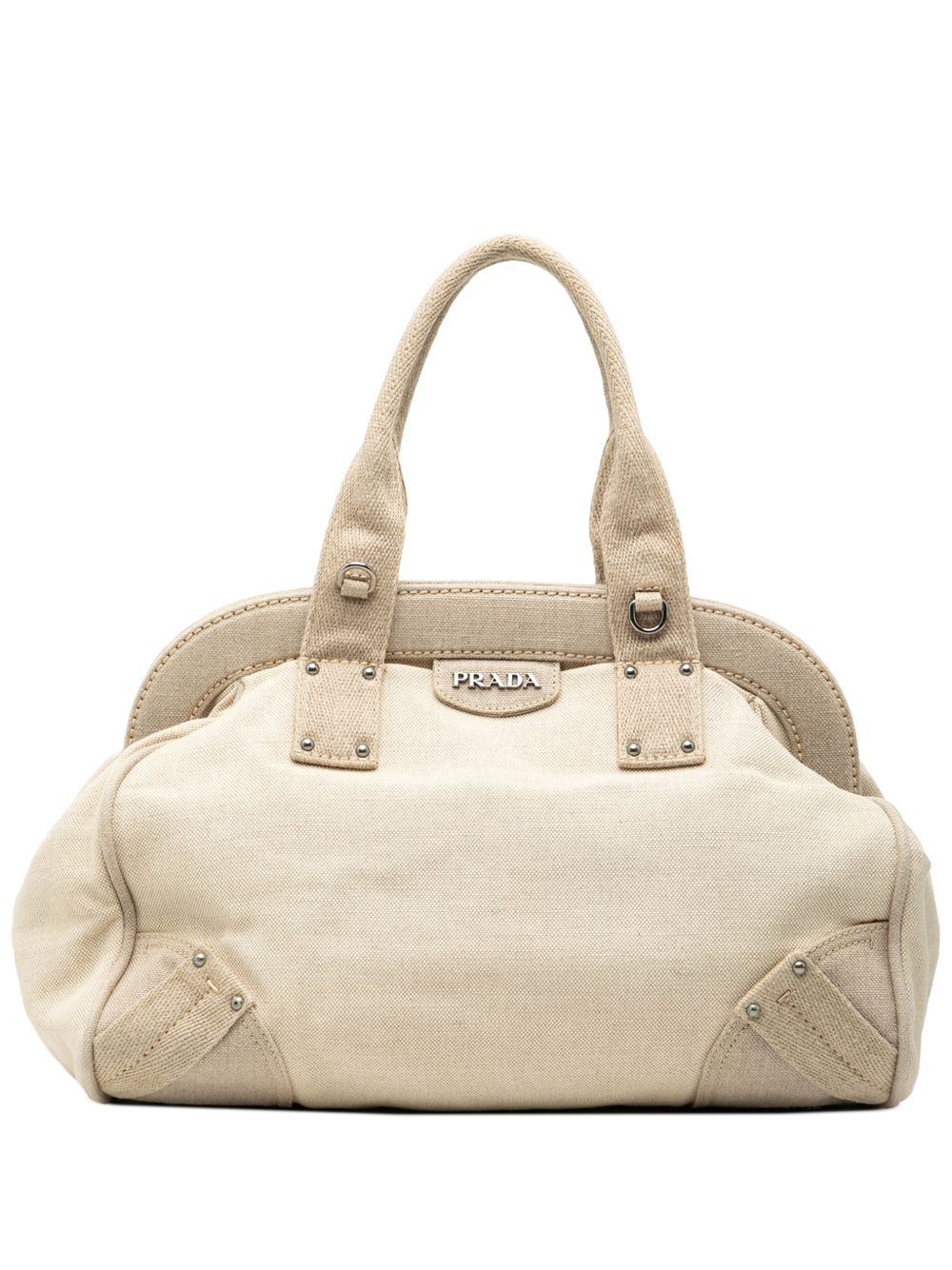 Prada 2010-2026 Canvas Canapa Mistolino Frame satchel