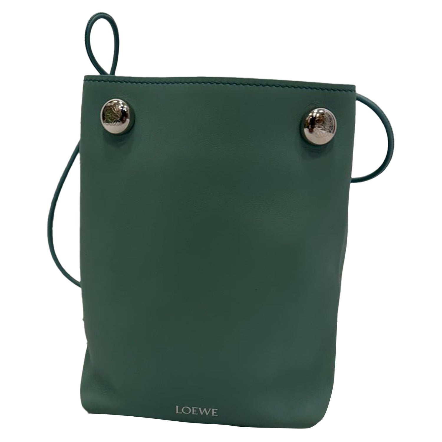Leather Pebble Pouch Bag