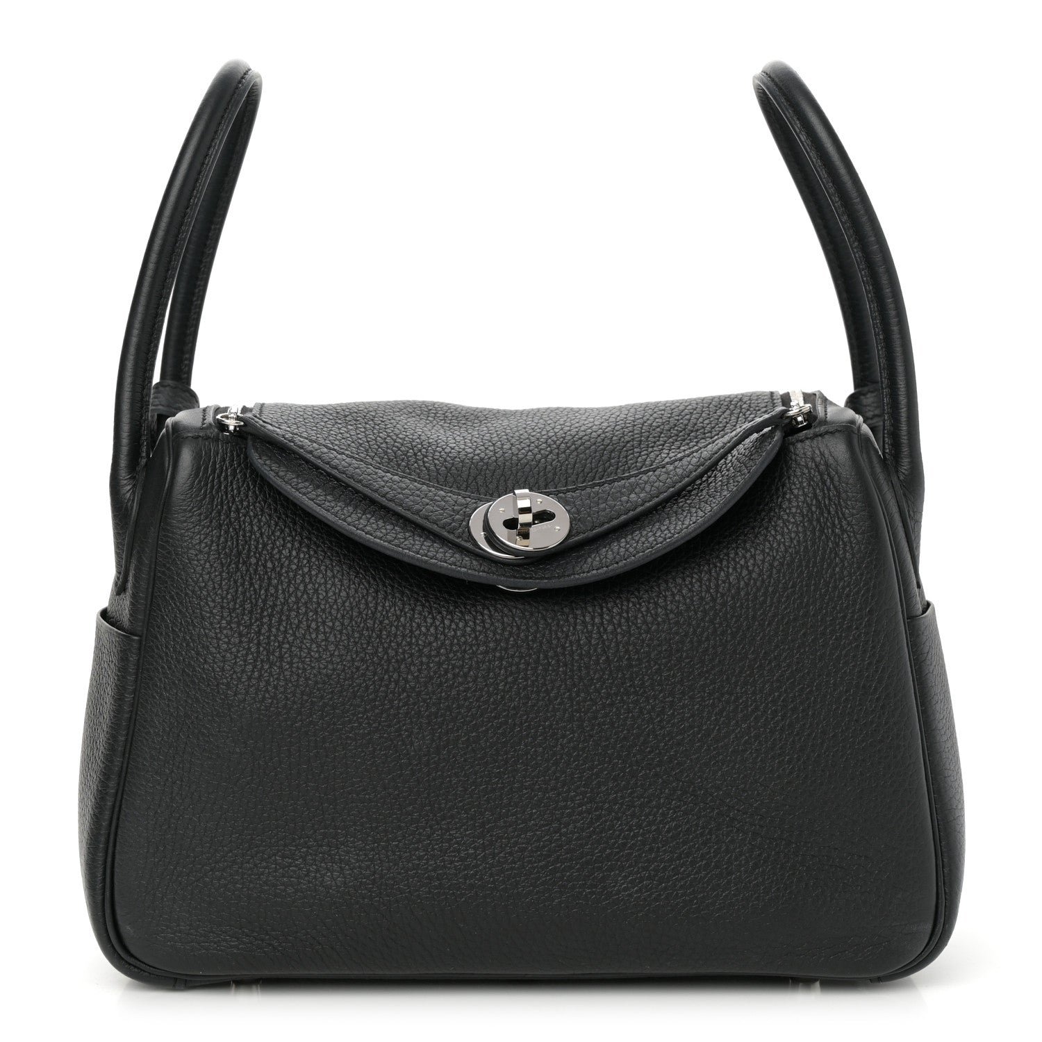 Hermes Taurillon Clemence Lindy 26 Black