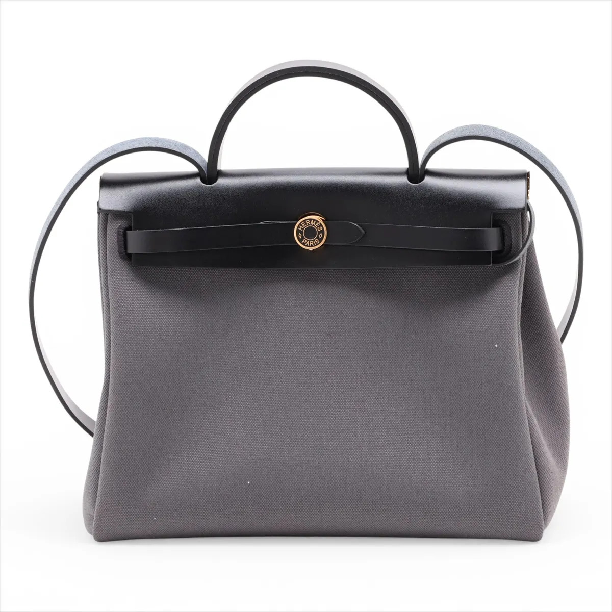 Hermès Herbag Zip PM Twal Military x Vash Hunter gray x black Gold Metal Fitting