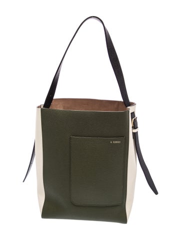 Valextra Leather Soft Bucket Medium