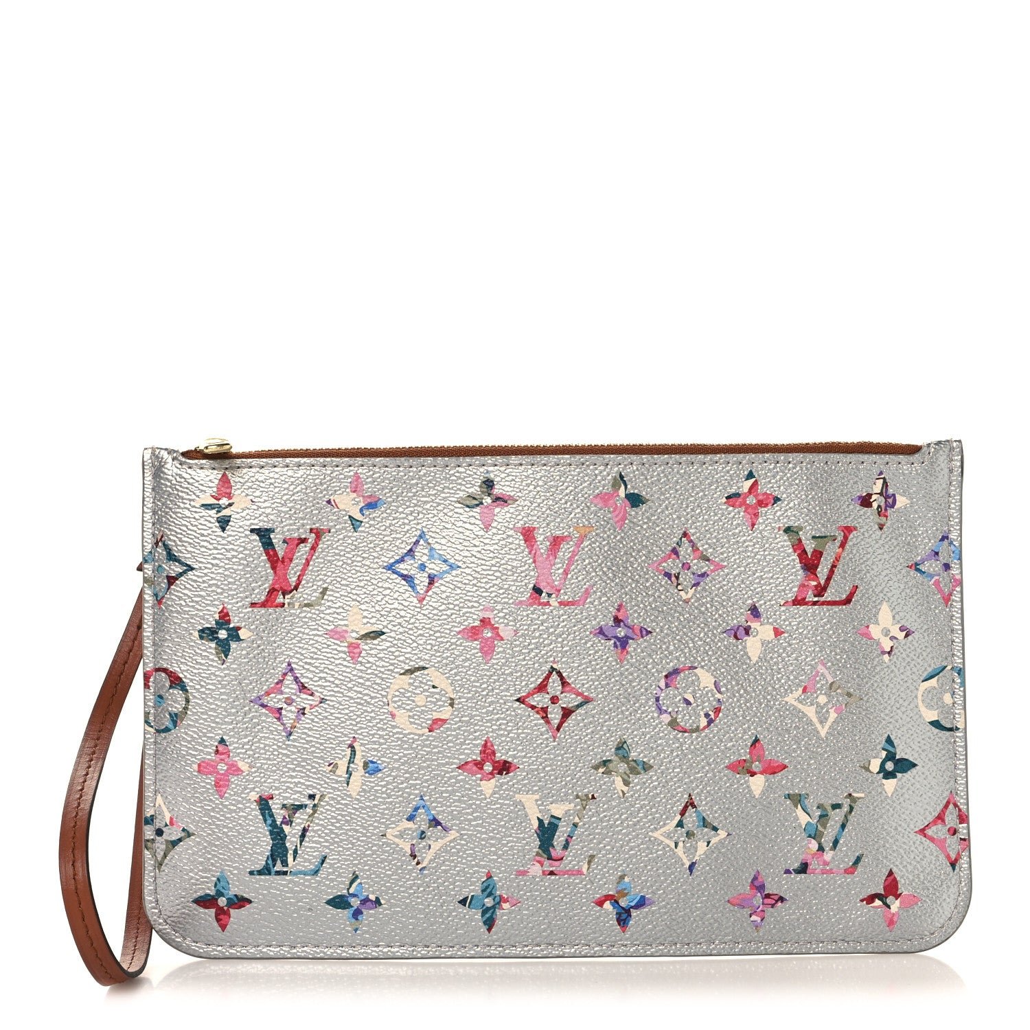 Louis Vuitton Louis Vuitton Metallic Monogram LV Garden Neverfull MM GM Pochette Silver