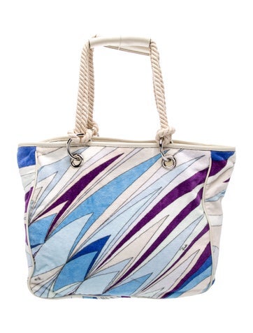 Emilio Pucci Canvas Shoulder Bag
