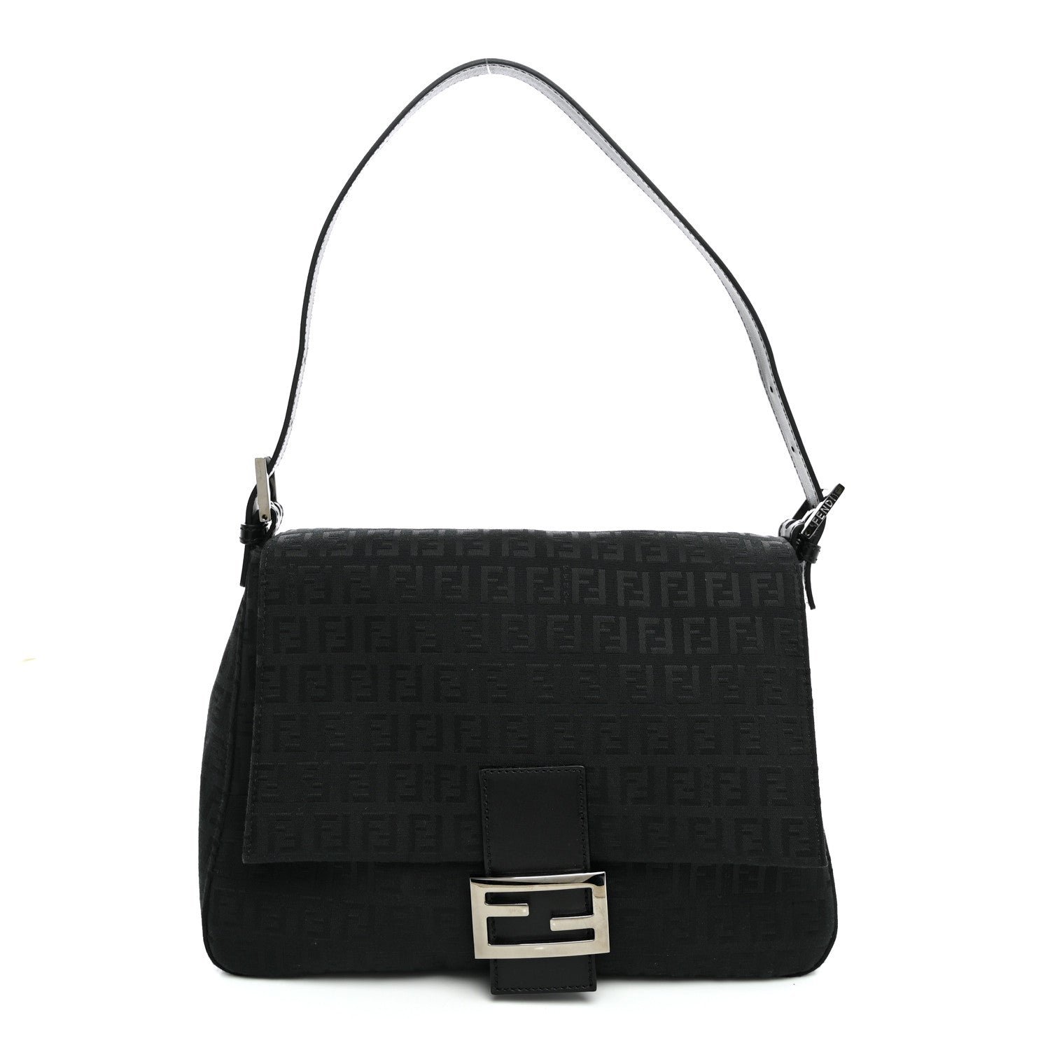 Fendi Zucchino Mama Baguette Black