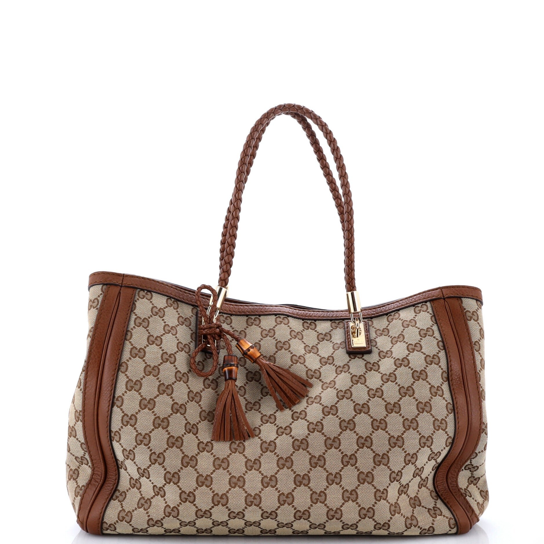 Bella Tote GG Canvas with Leather Medium