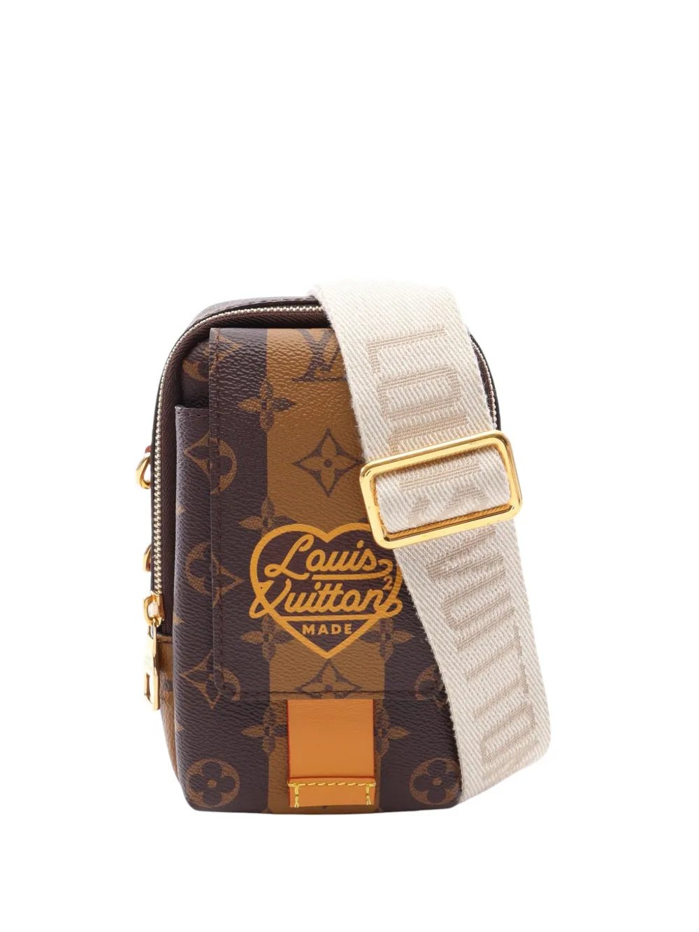 2010-2026 Nigo Monogram Reverse Double Phone Pouch crossbody bag