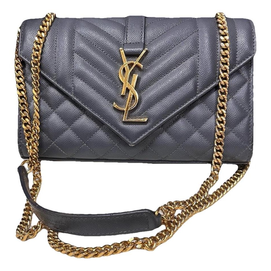 Envelope leather handbag