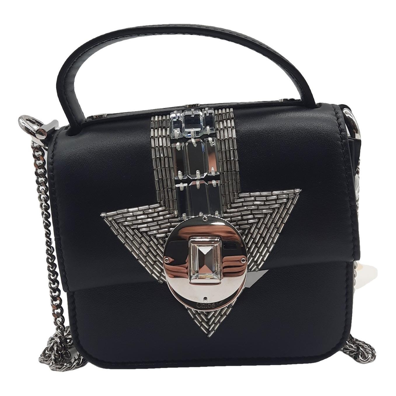Elsie leather clutch bag