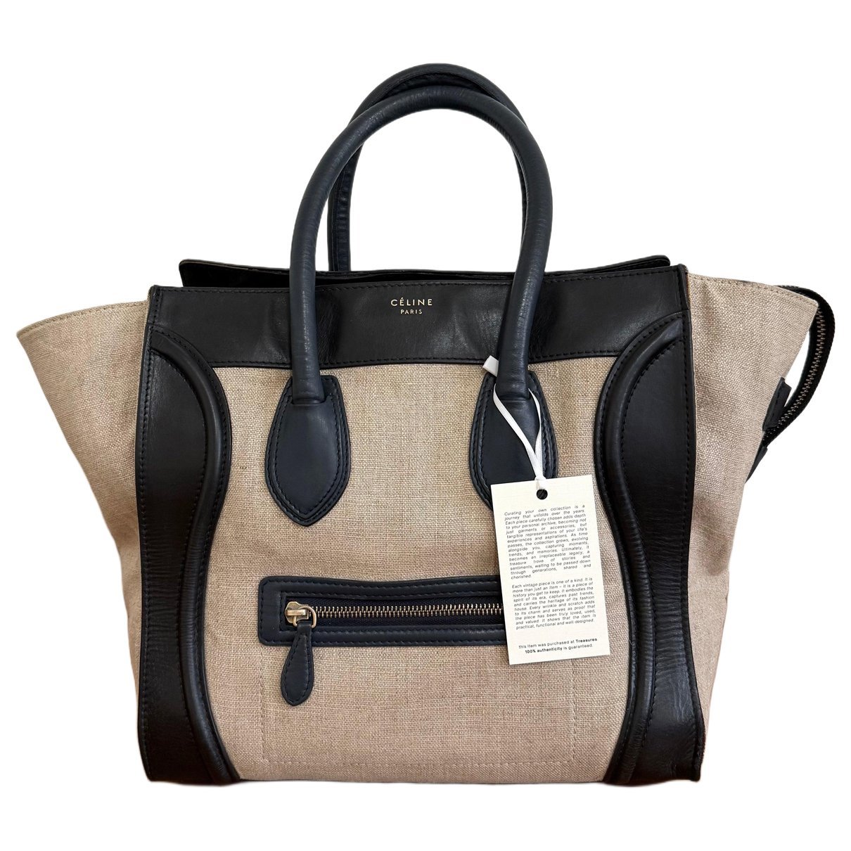Luggage leather tote