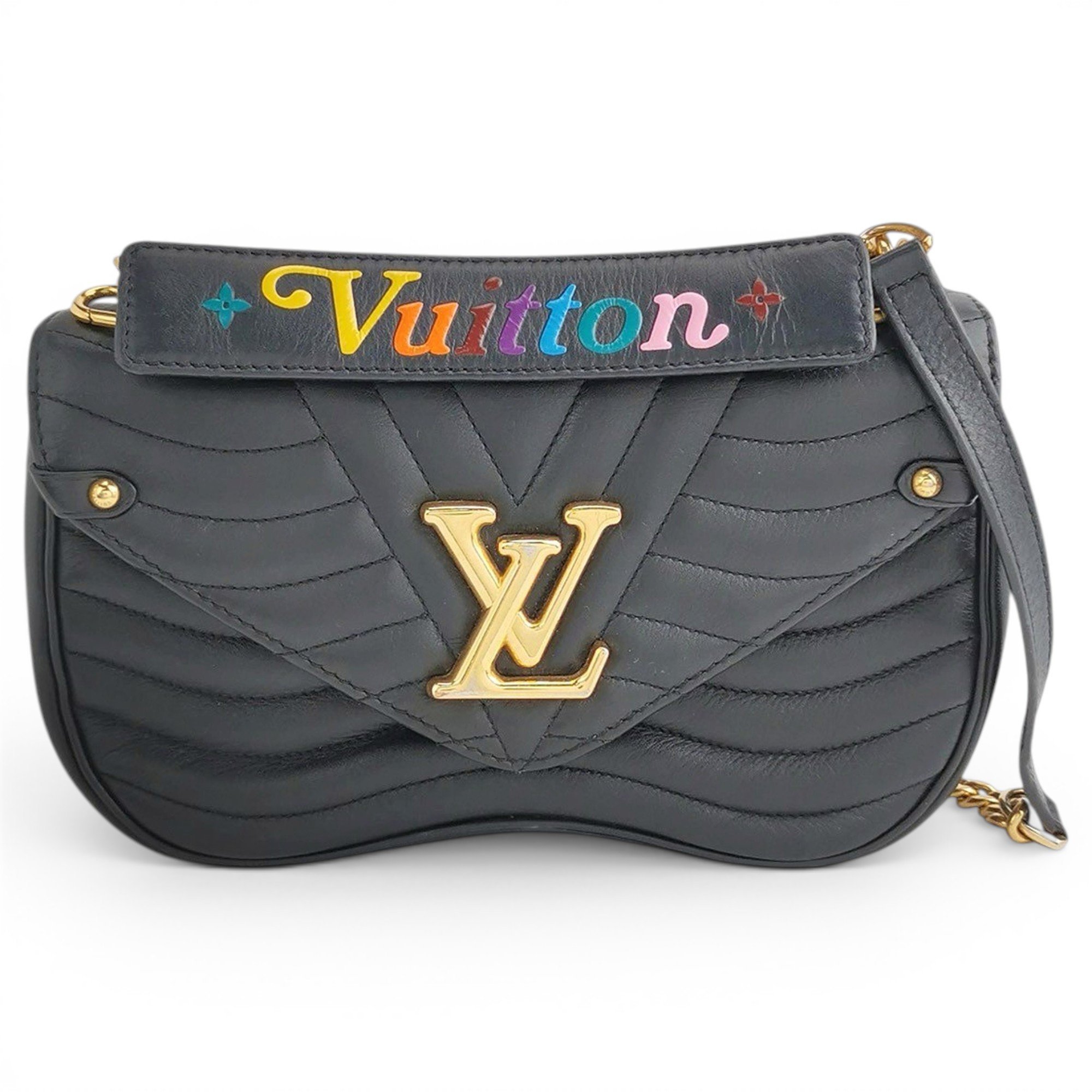 New Wave leather handbag