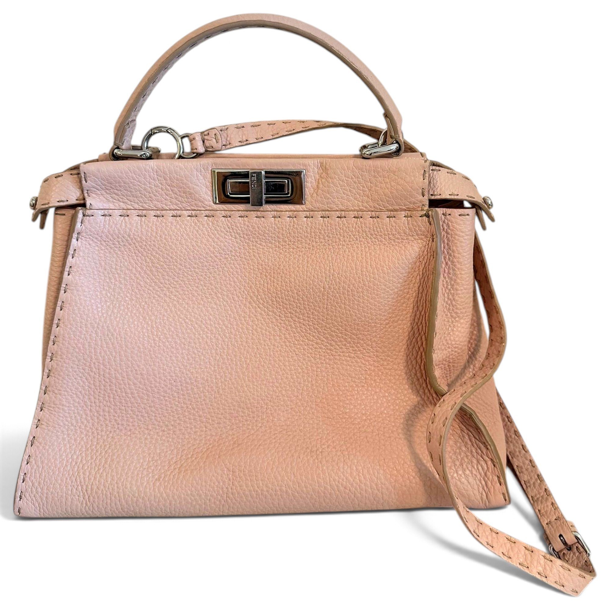 Peekaboo leather handbag