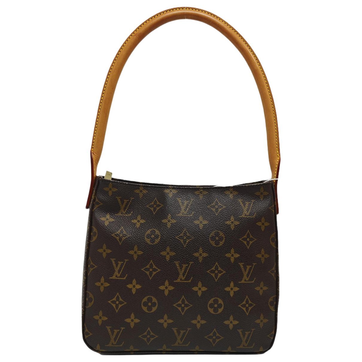 Looping leather handbag