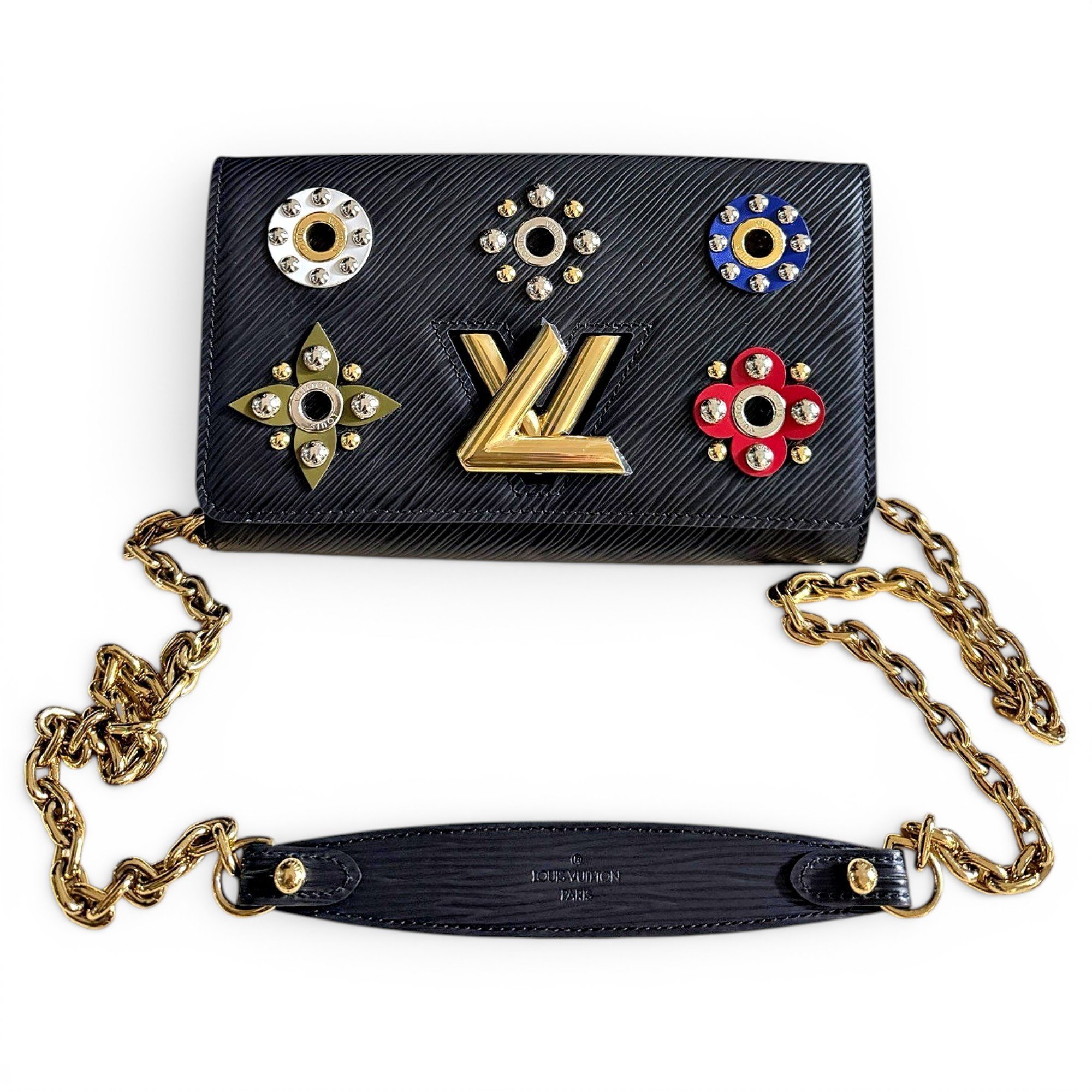 Twist leather handbag