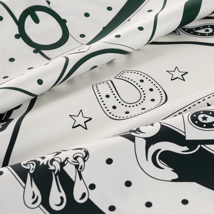 La Promenade Du Matin Bandana Double Face Scarf 140