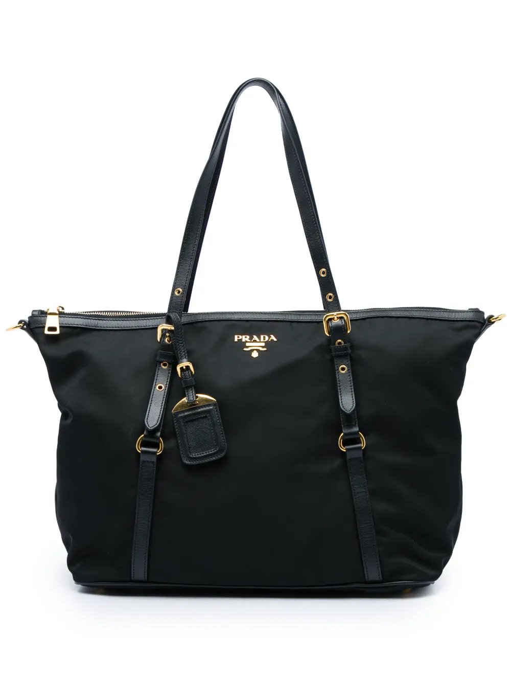 2013-2026 Saffiano Trimmed Tessuto Zip Top Convertible Tote satchel