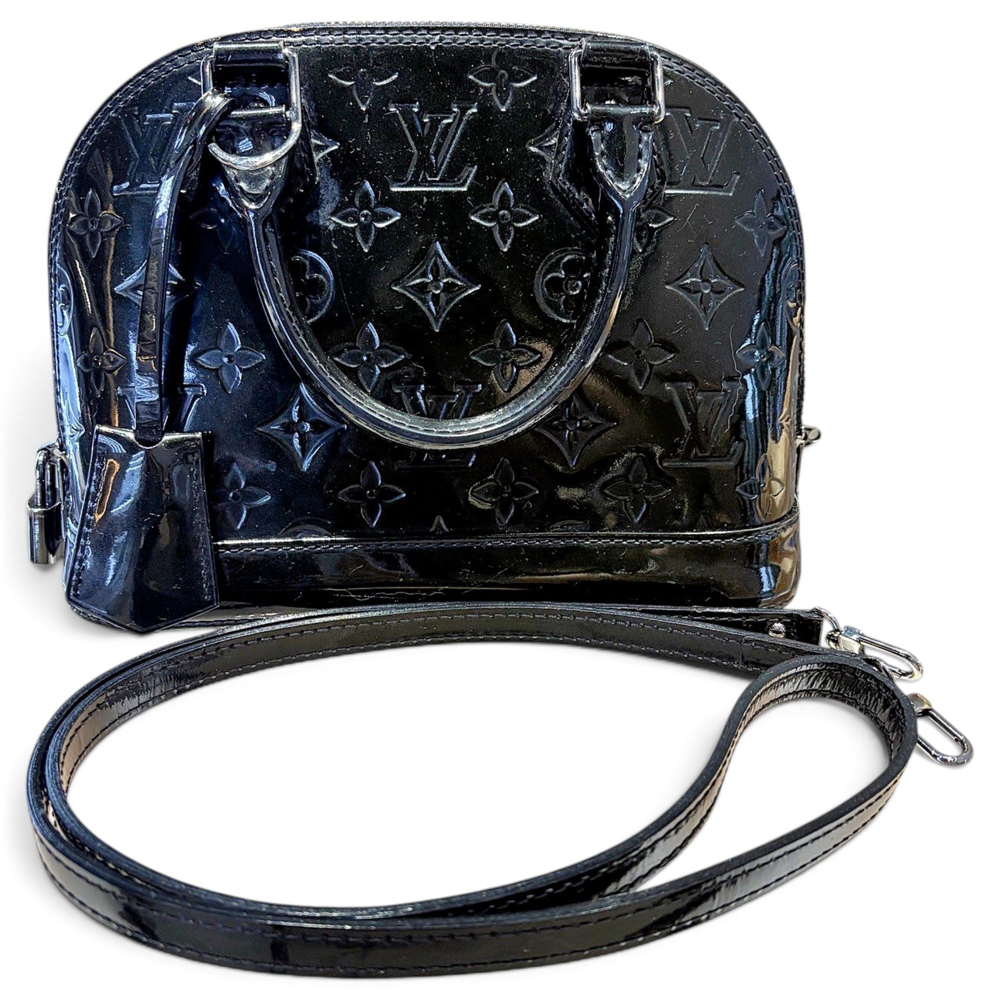 Alma BB patent leather handbag
