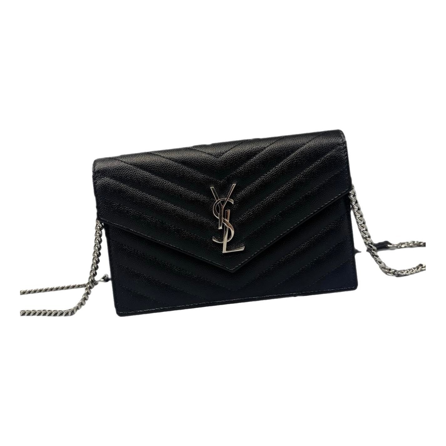 Portefeuille enveloppe leather handbag