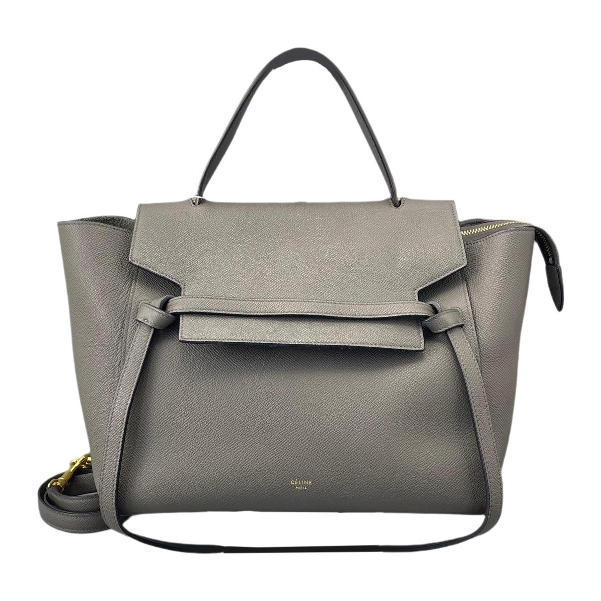 Belt leather handbag