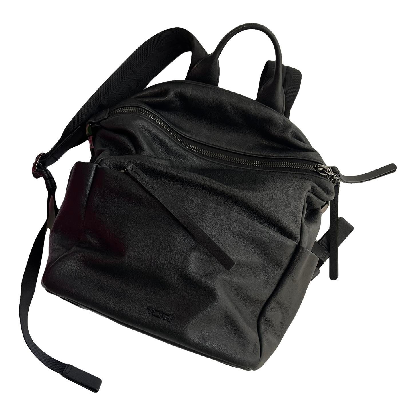Leather backpack