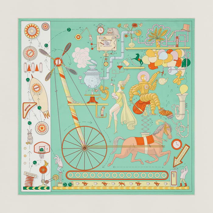 Tea for Two Scarf 90