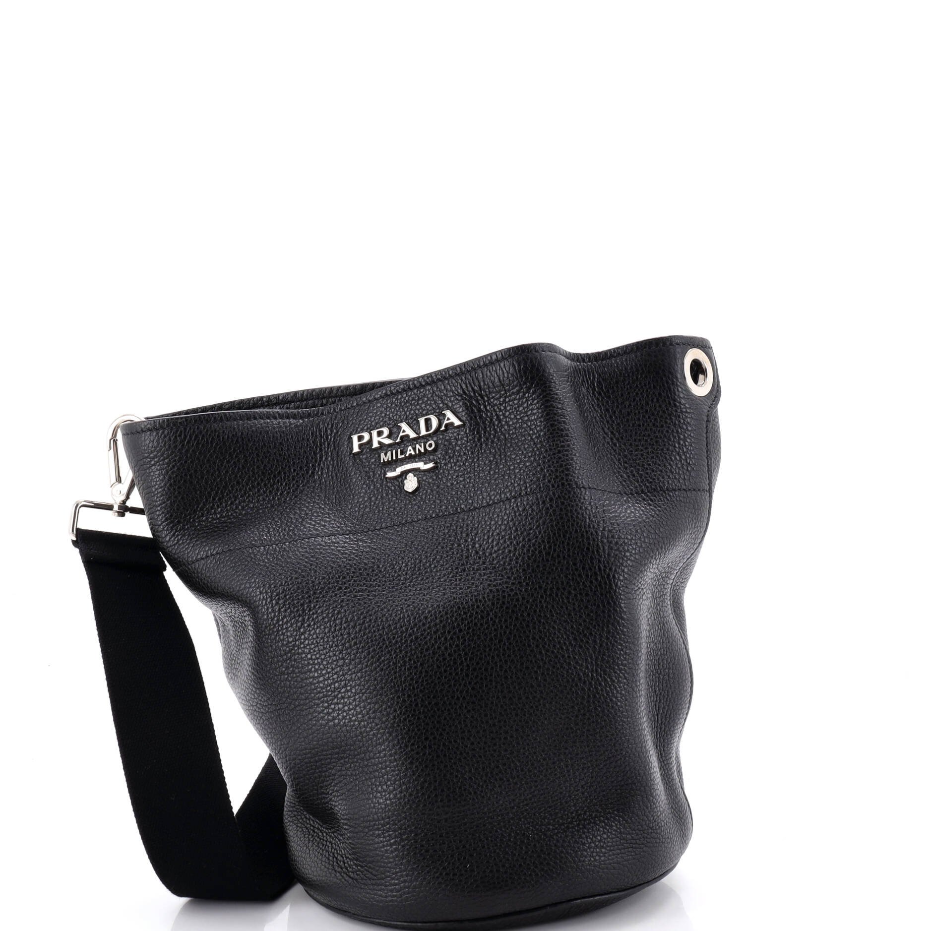 Prada Bucket Messenger Bag Vitello Daino Small