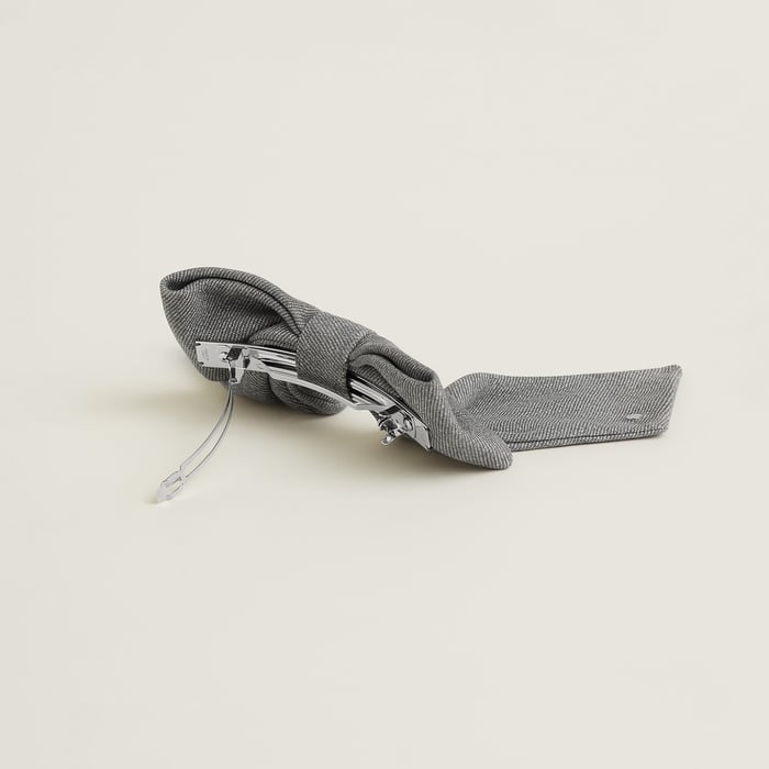 Noir Karma Twill Hair Clip