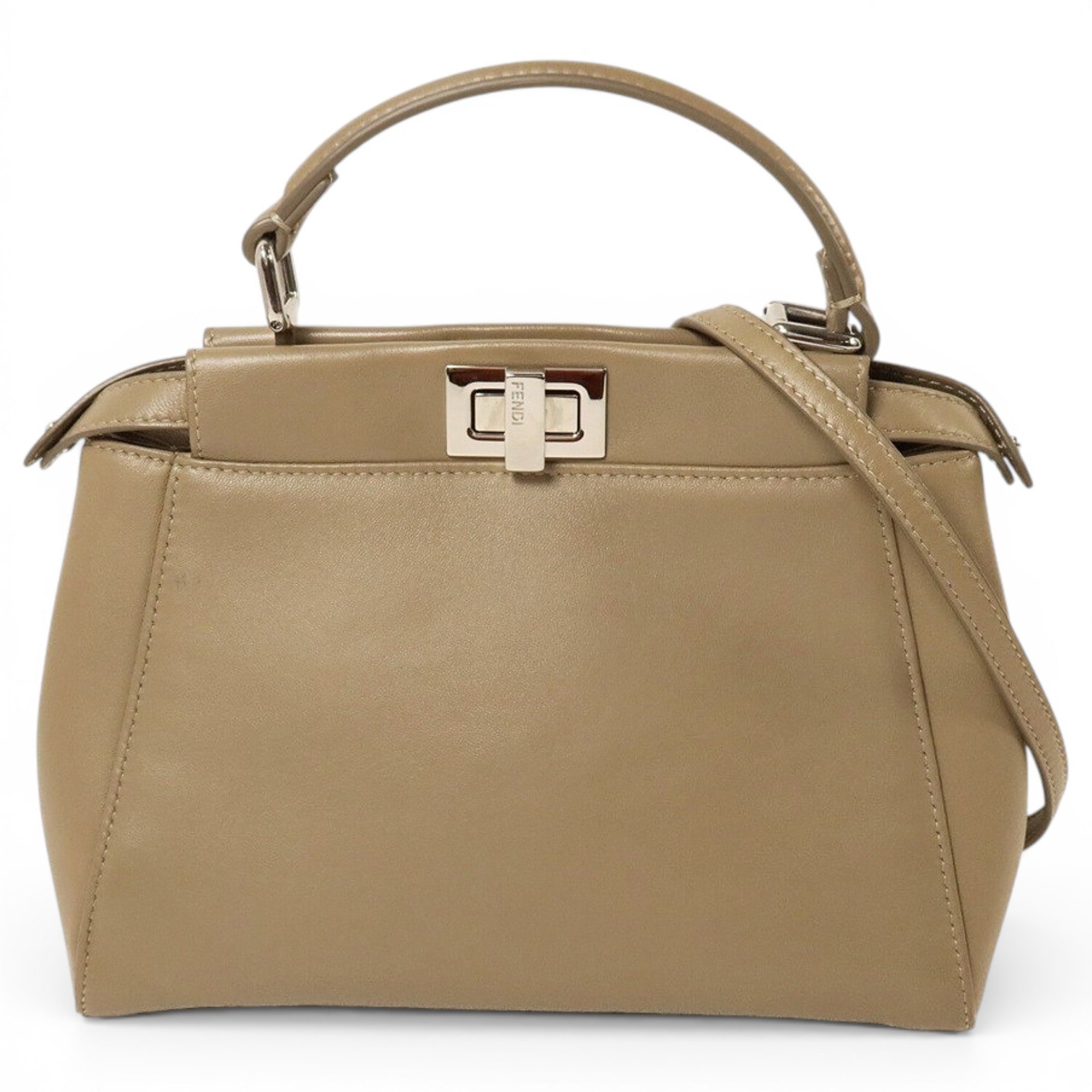 Peekaboo leather handbag