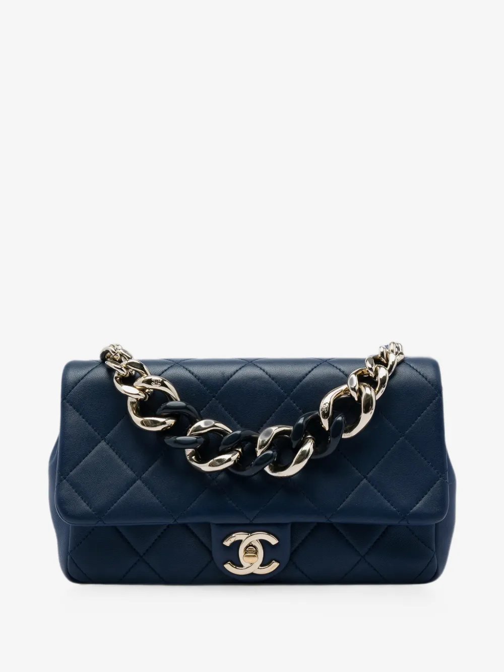 2020-2022 Small Lambskin Elegant Chain Single Flap satchel