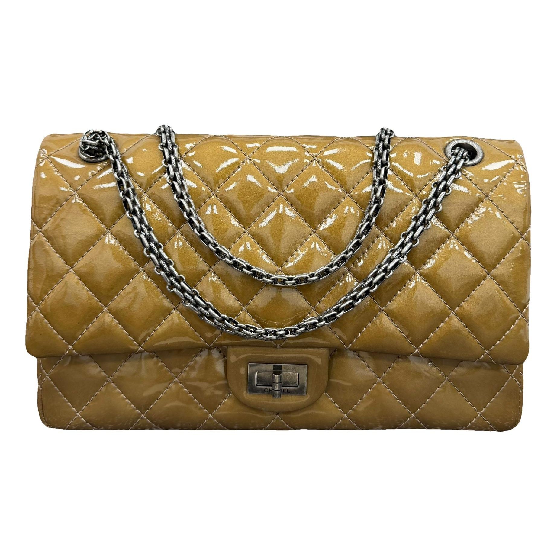 2.55 patent leather handbag