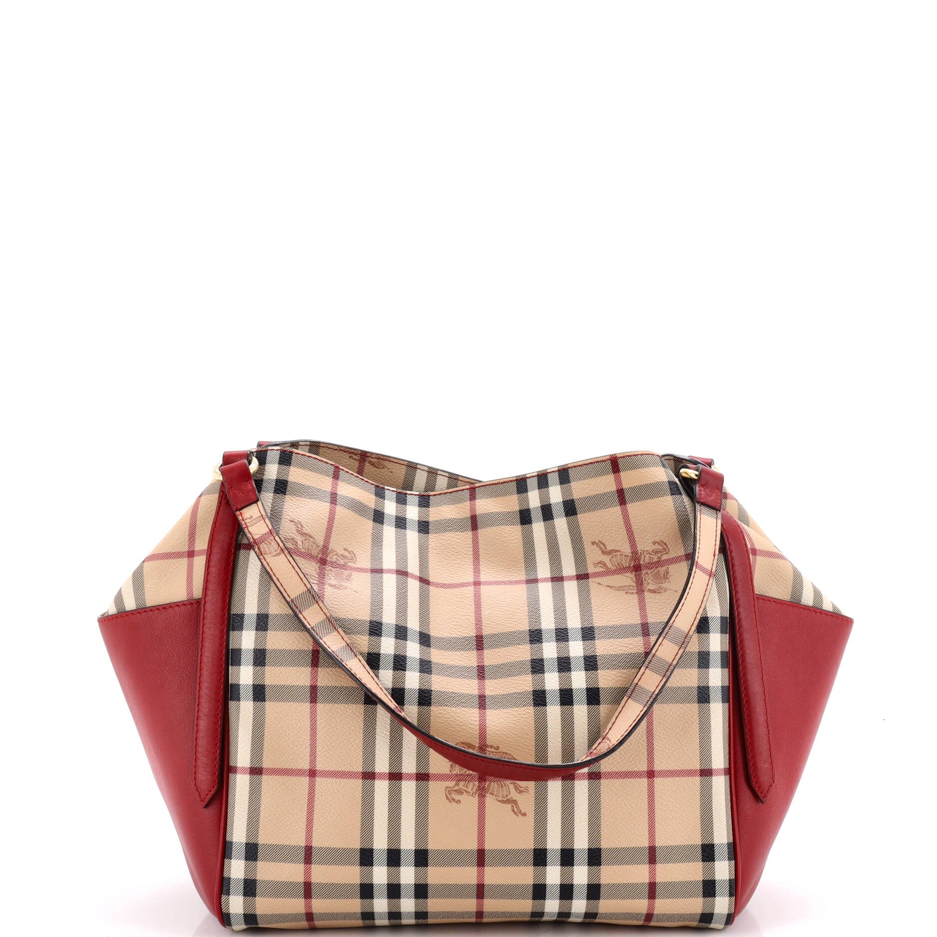Canterbury Panels Tote Haymarket Coated Canvas and Leather Small