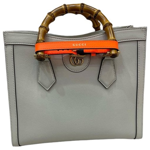 Diana Bamboo leather handbag