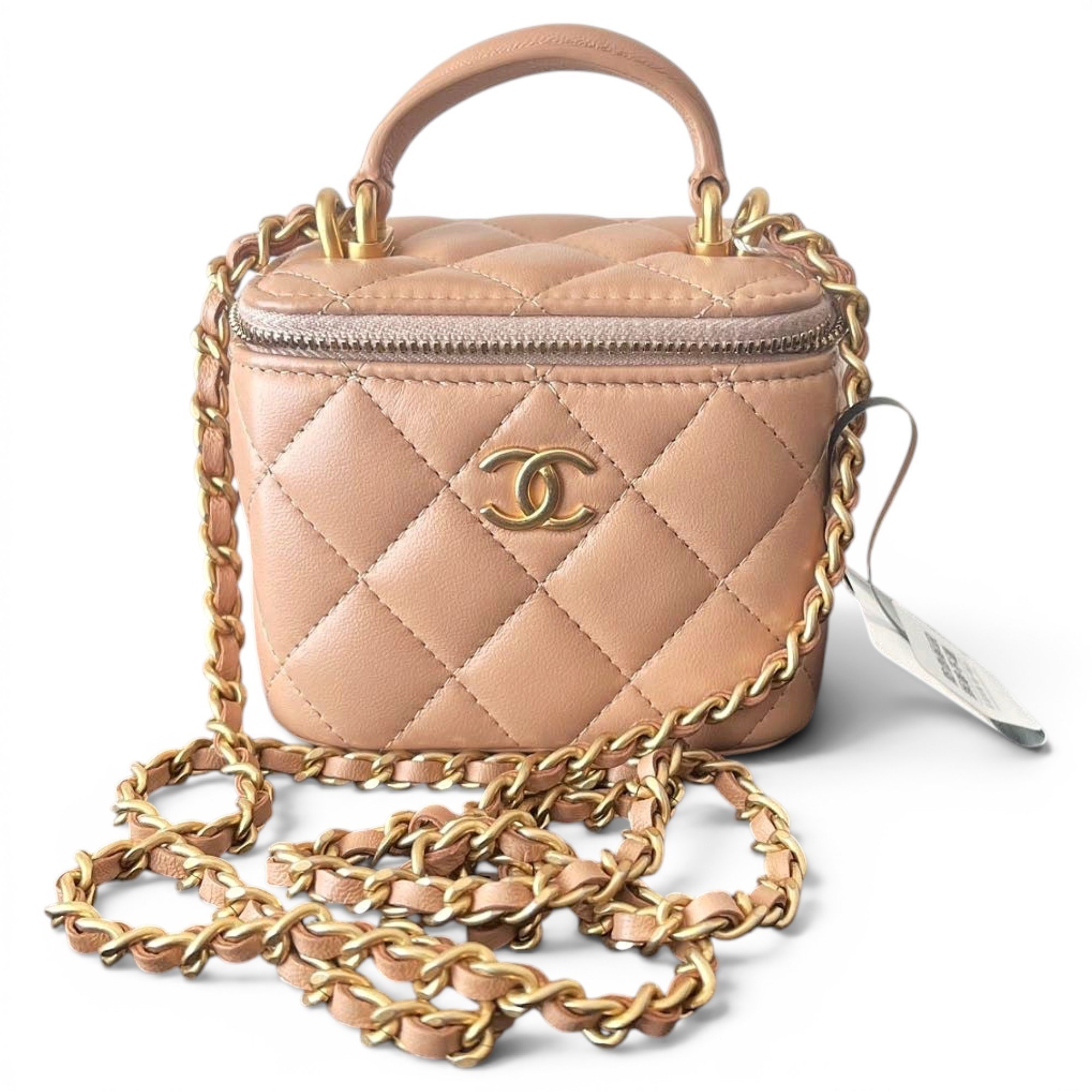 Trendy CC Vanity leather handbag
