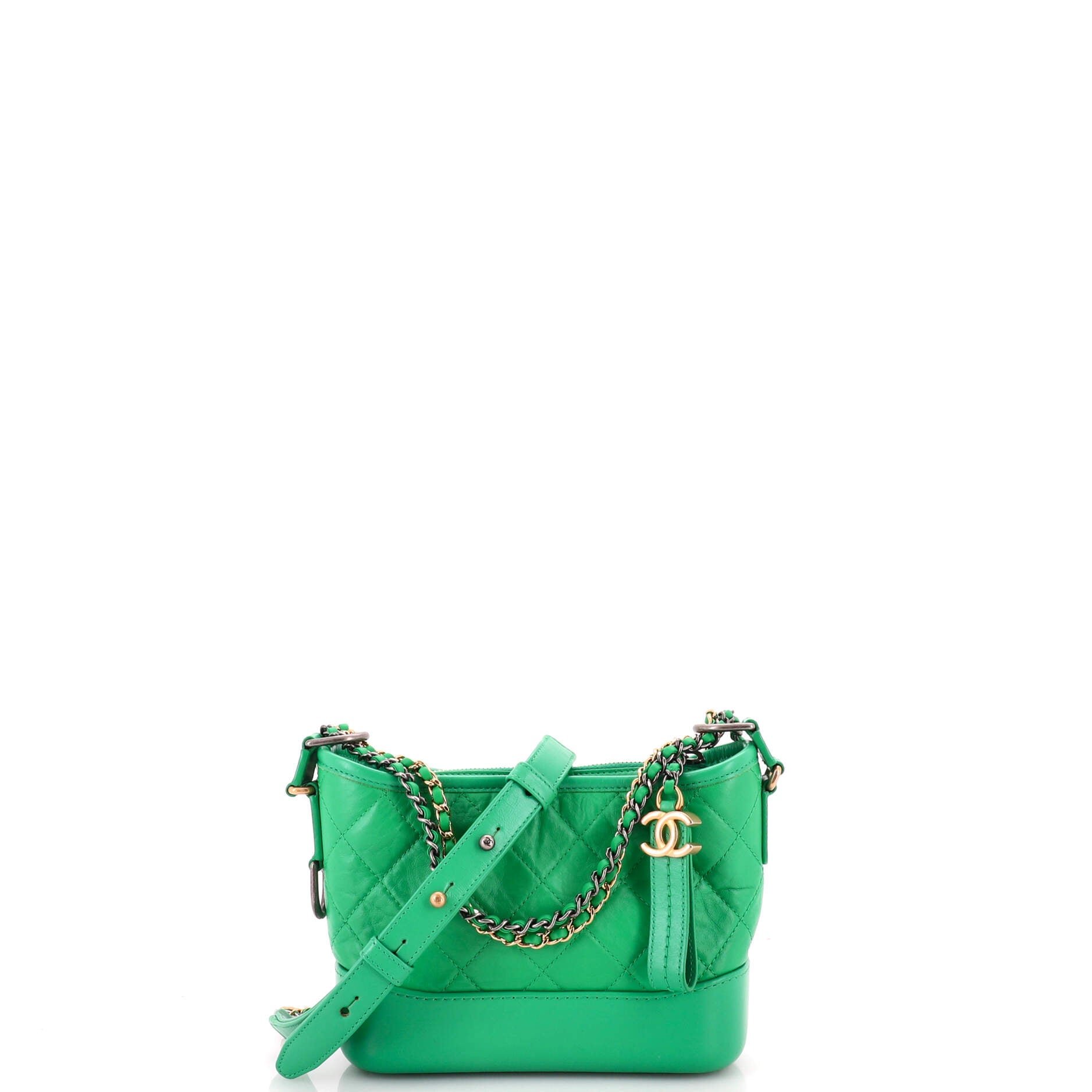 Gabrielle Hobo Quilted Aged Calfskin Small