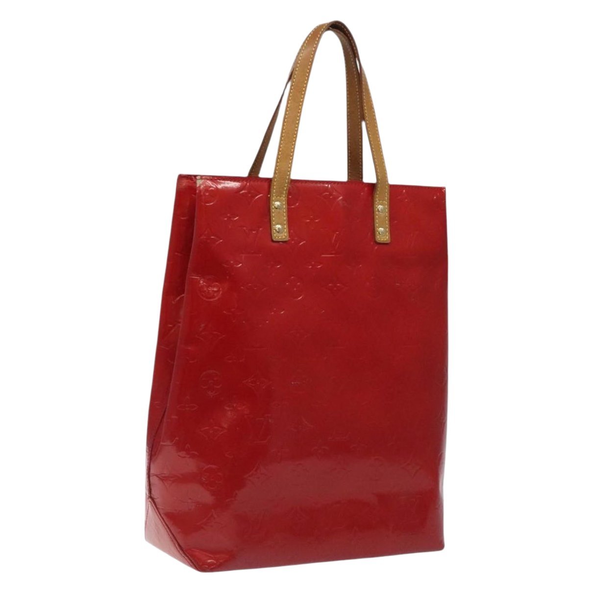 Reade patent leather handbag