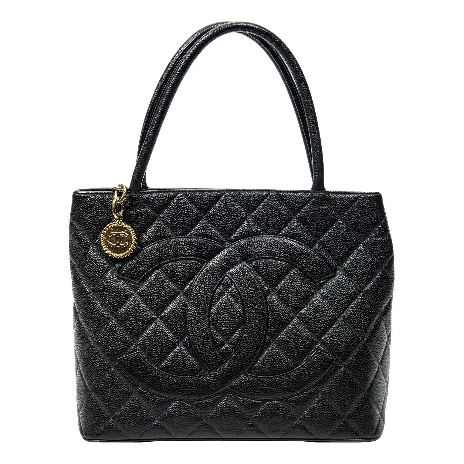 Médaillon leather tote