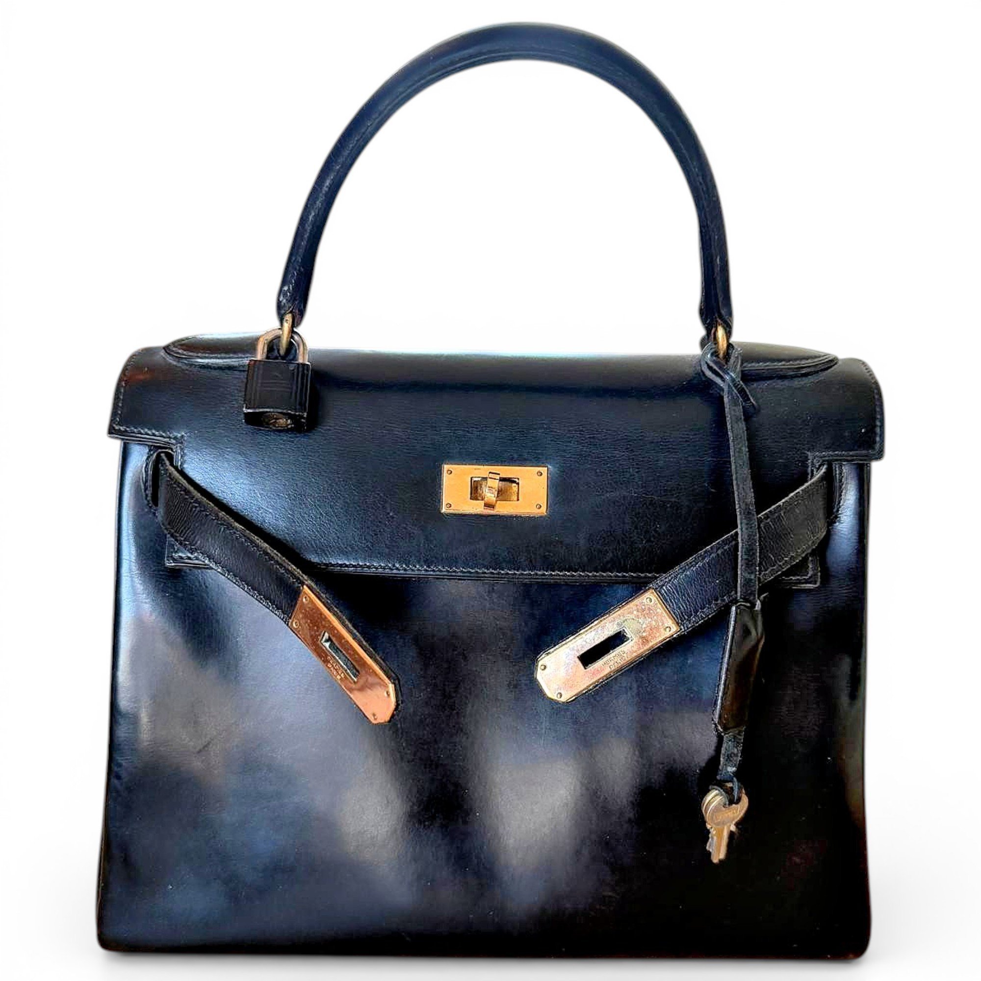 Hermes Kelly 28 Handbag Black