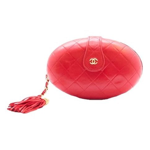 Leather clutch bag
