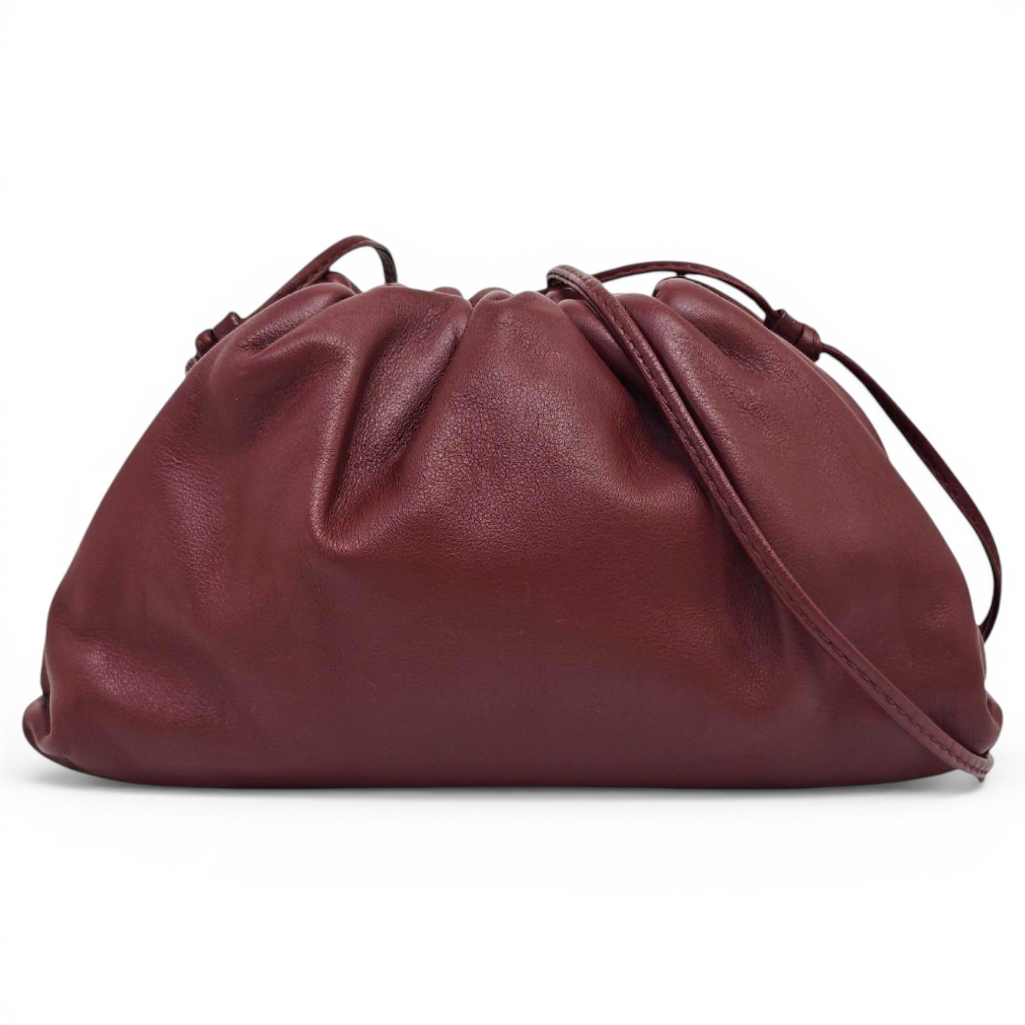 Pouch leather handbag