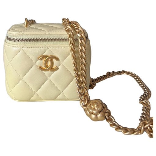 Vanity leather handbag