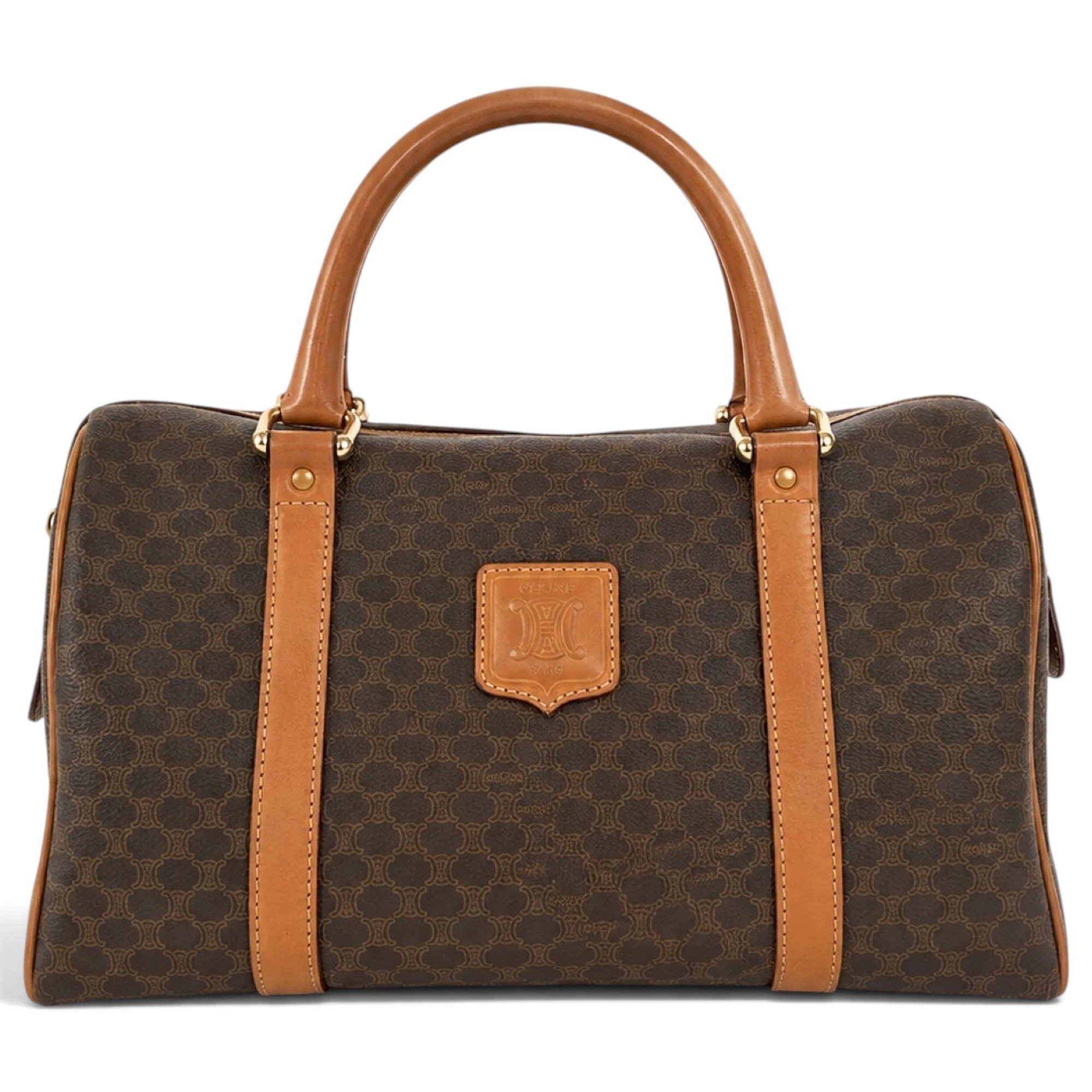 Leather bowling bag