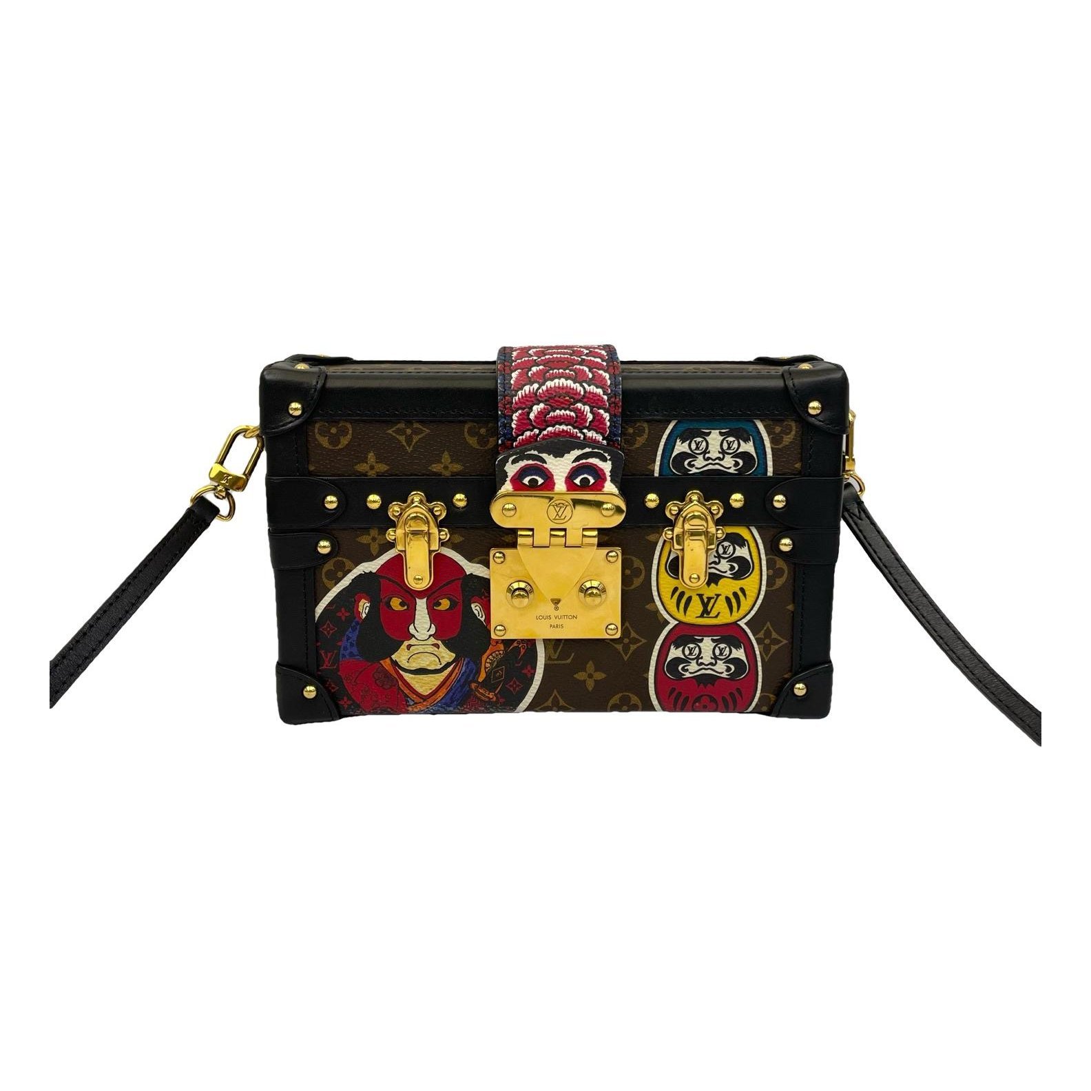 Petite Malle leather handbag