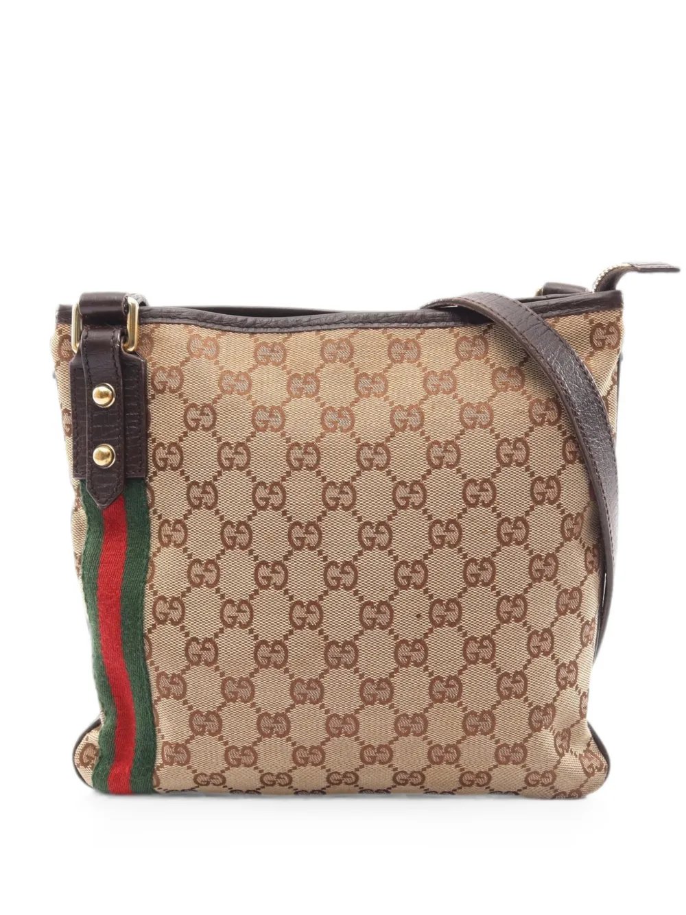 2000s GG canvas shoulder bag