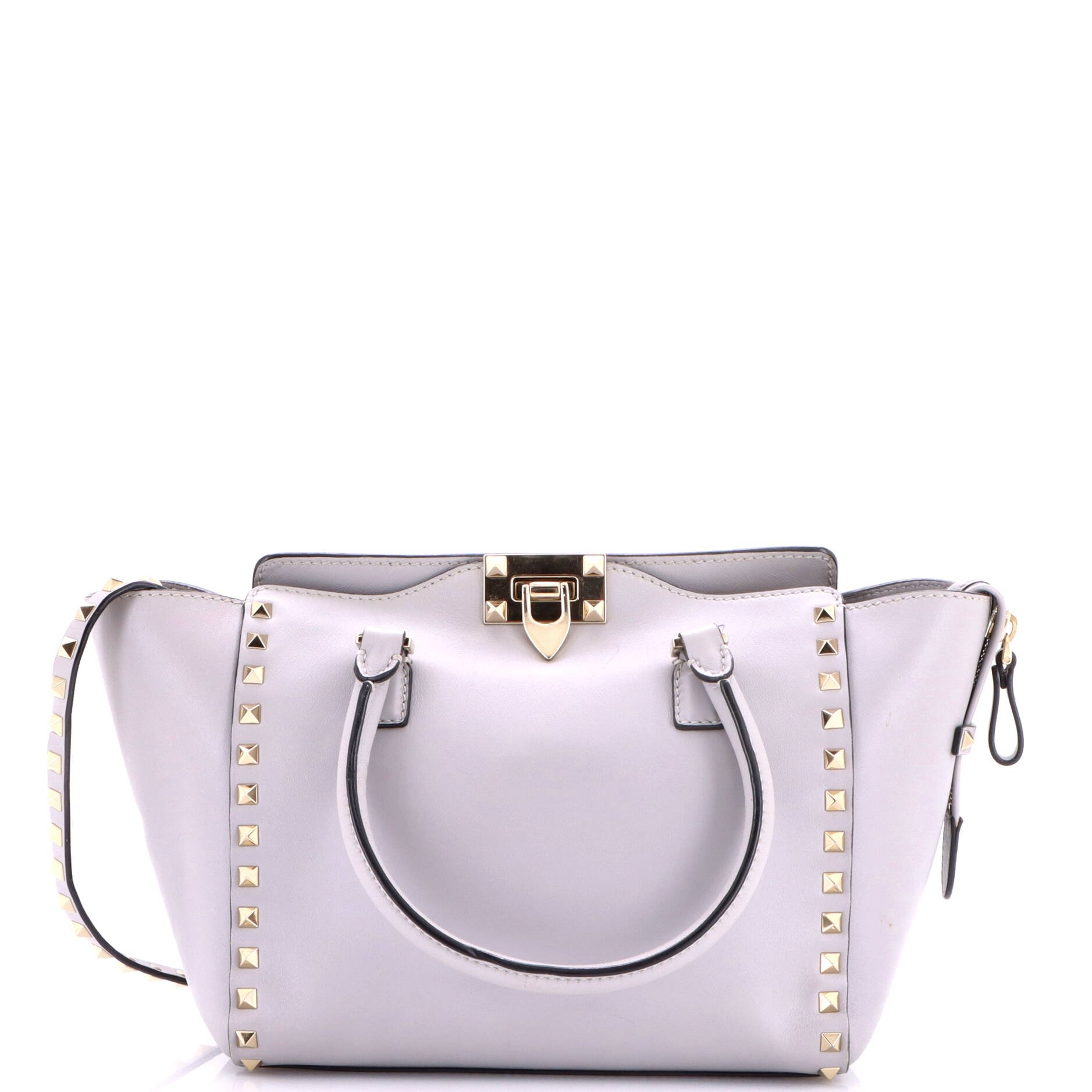 Rockstud Tote Rigid Leather Small