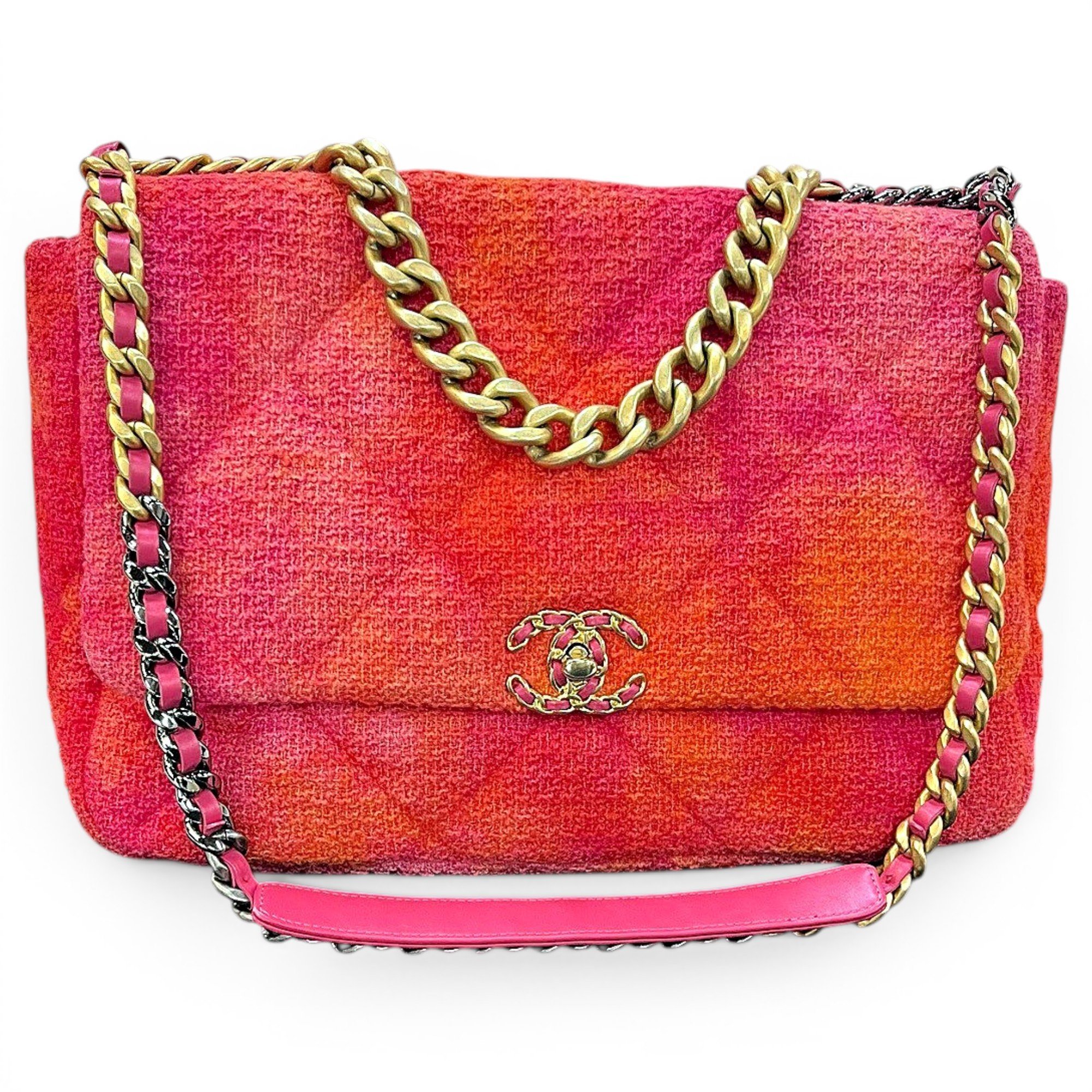 Chanel 19 tweed handbag