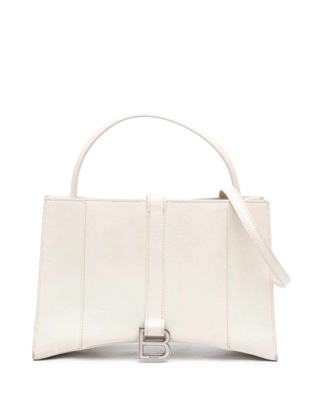 2018-2026 Small Leather Hourglass East West Tote satchel
