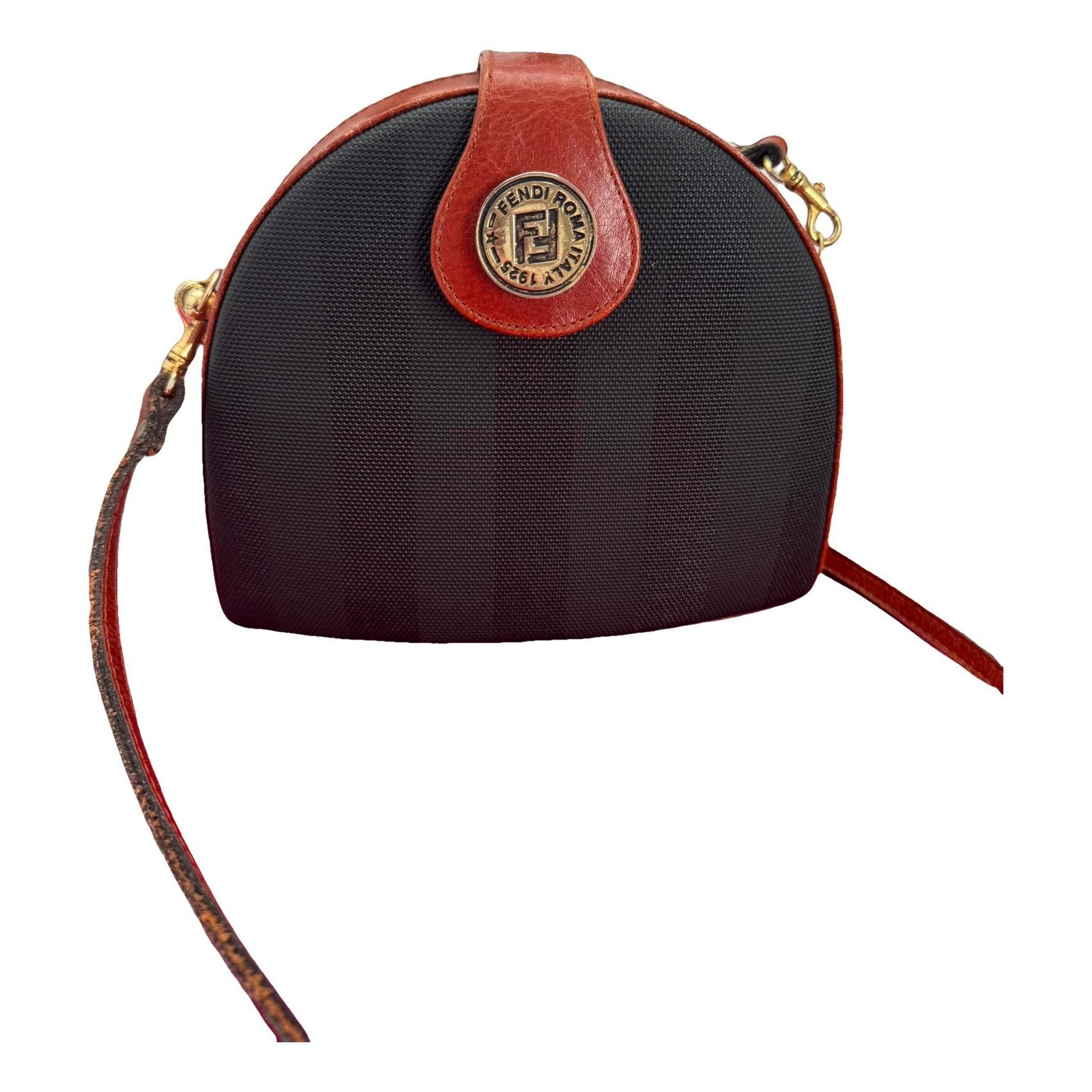 Leather clutch bag