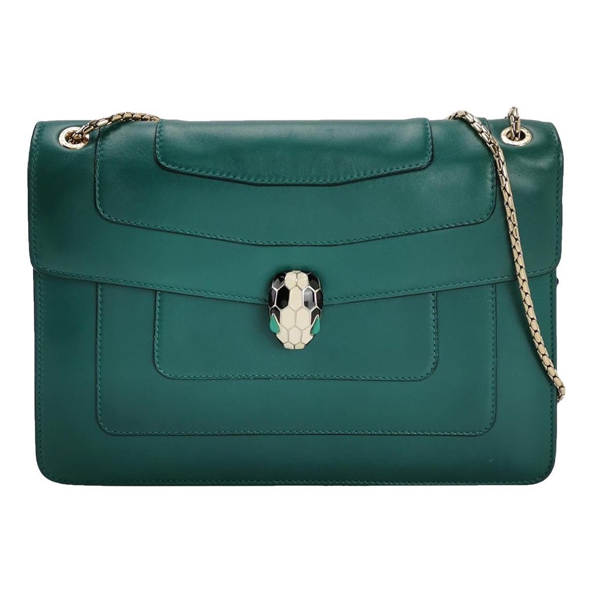 Serpenti leather handbag