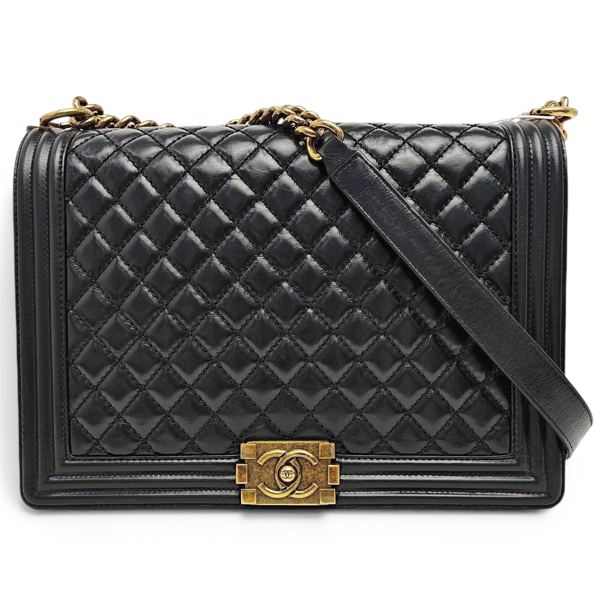 Boy leather crossbody bag