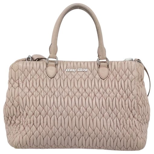 Miu Miu Miu Crystal leather handbag