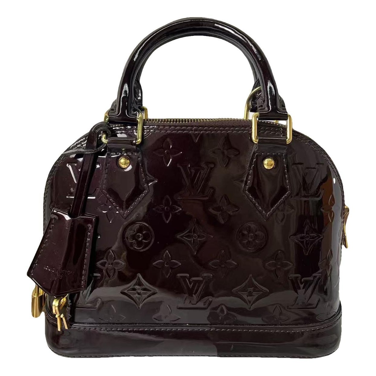 Alma BB patent leather handbag
